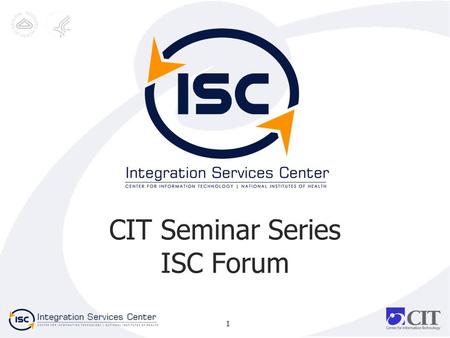 CIT Seminar Series ISC Forum 1. SOA 101 Ian Sebright SOA Technical Lead 2.