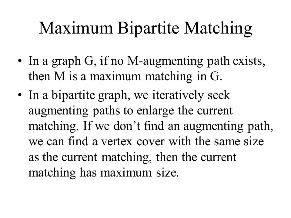 Graph matching algorithm