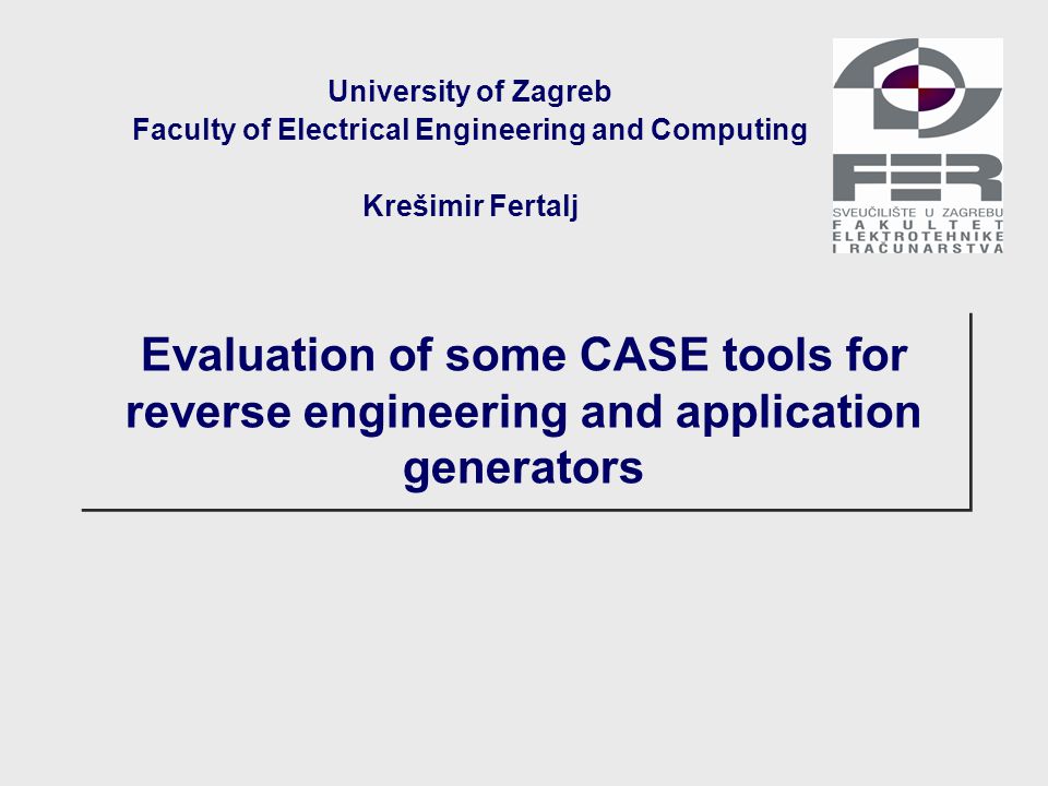 Faculty of Electrical Engineering and Computing - ppt video online download