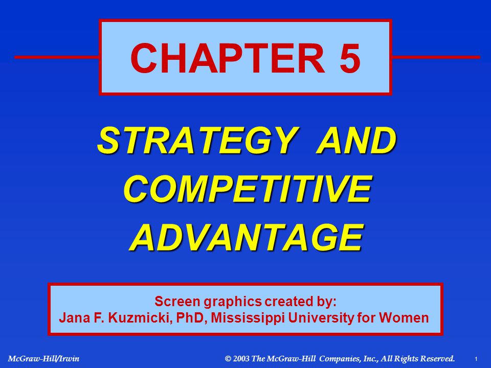 STRATEGY AND COMPETITIVE ADVANTAGE - ppt download