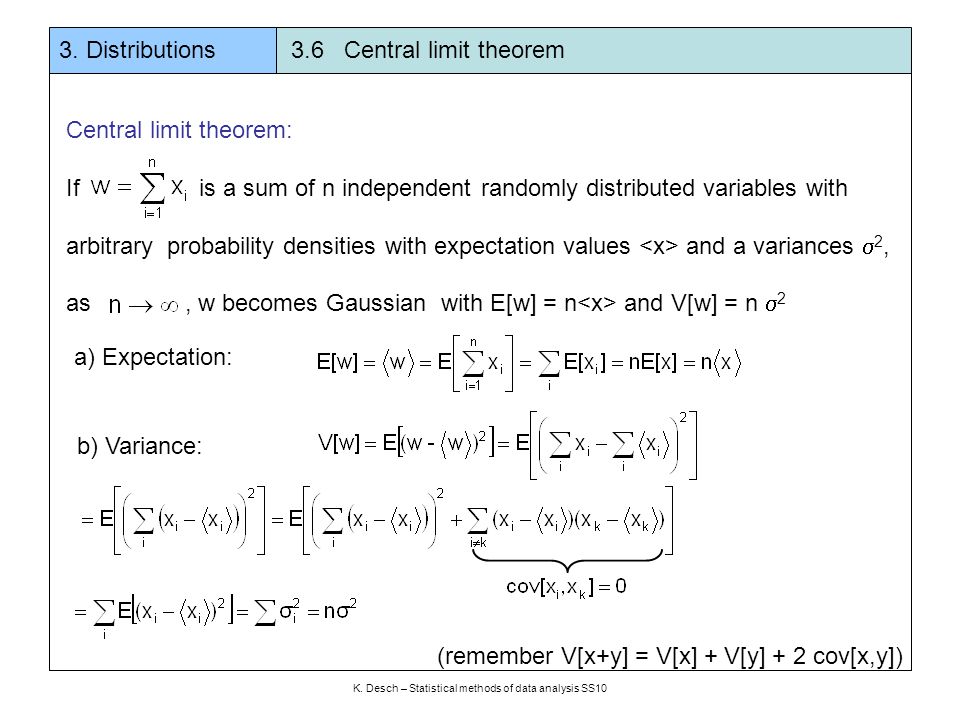 K Desch Statistical Methods Of Data Analysis Ss10 Ppt Download