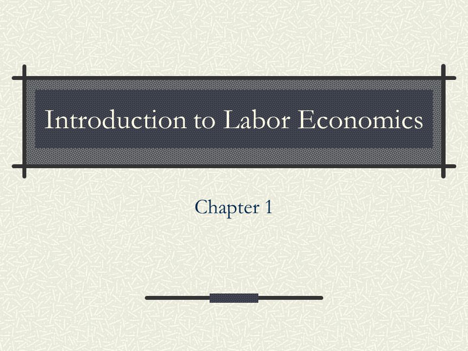 why study economics labour