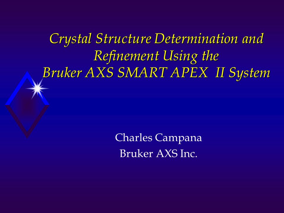 bruker apex ii bruker apex ii