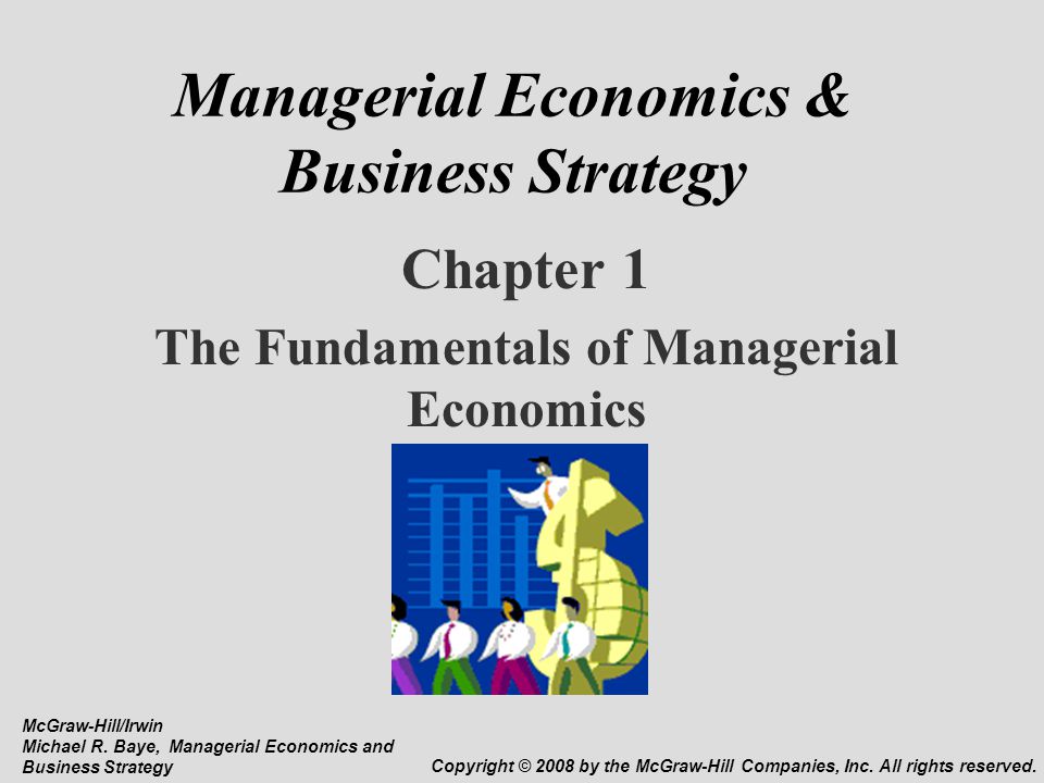 Managerial Economics and Business Strate