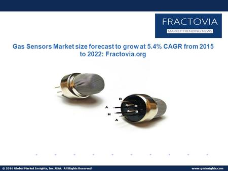 © 2016 Global Market Insights, Inc. USA. All Rights Reserved  Fuel Cell Market size worth $25.5bn by 2024 Gas Sensors Market size forecast.