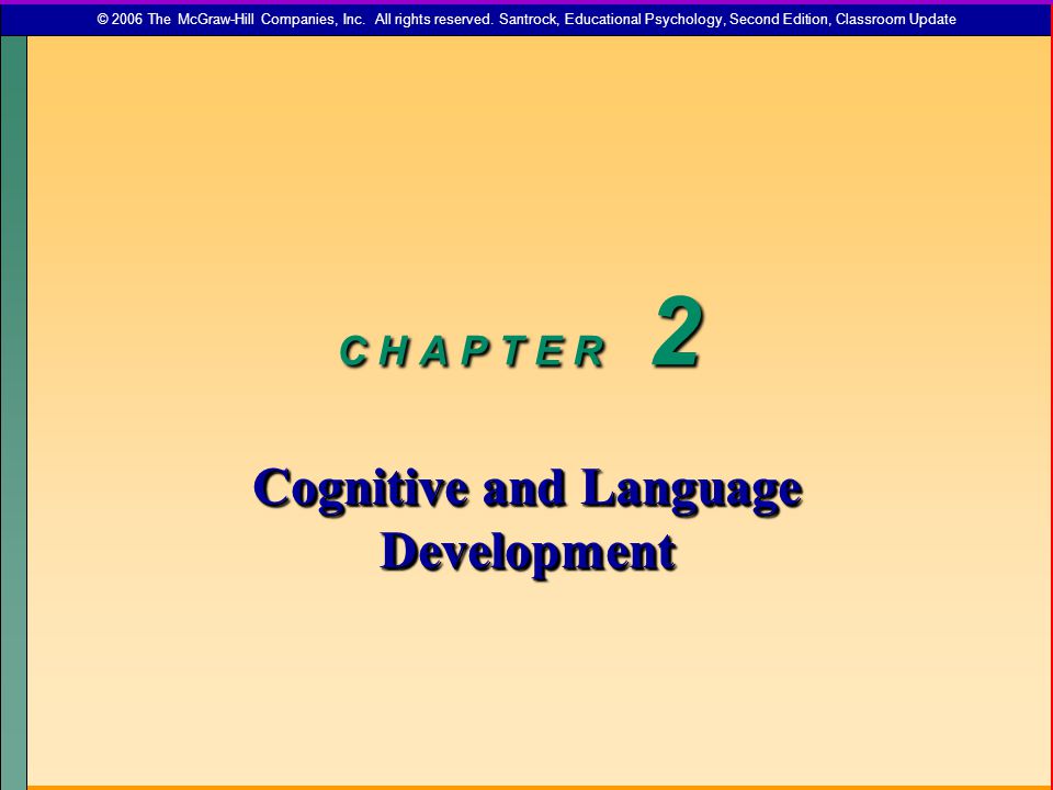 Cognitive and Language Development ppt download