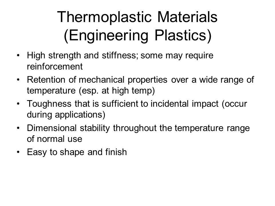 Importance of Thermoplastic Materials
