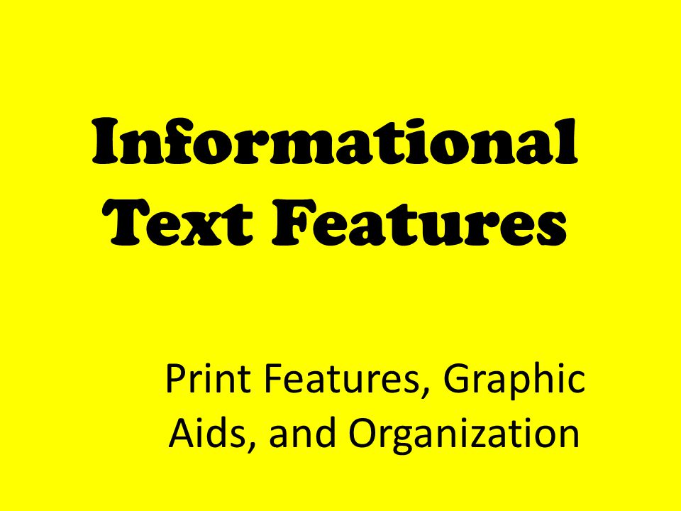 informational text features checklist clipart