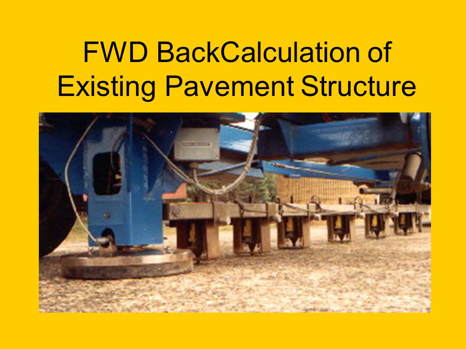 pavement backcalculation software