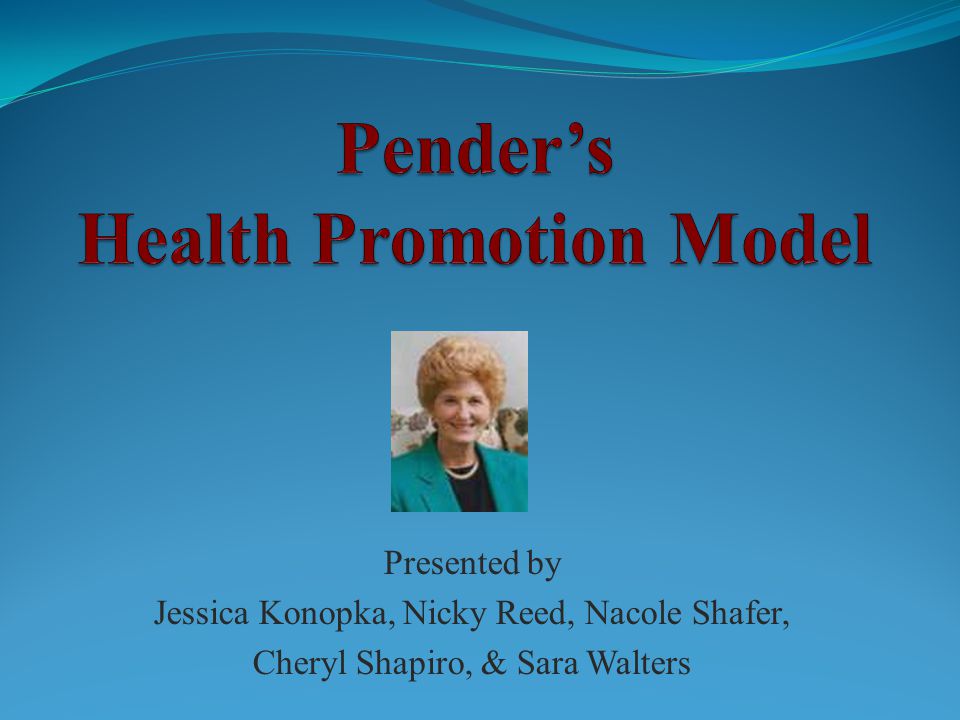 pender health promotion model example