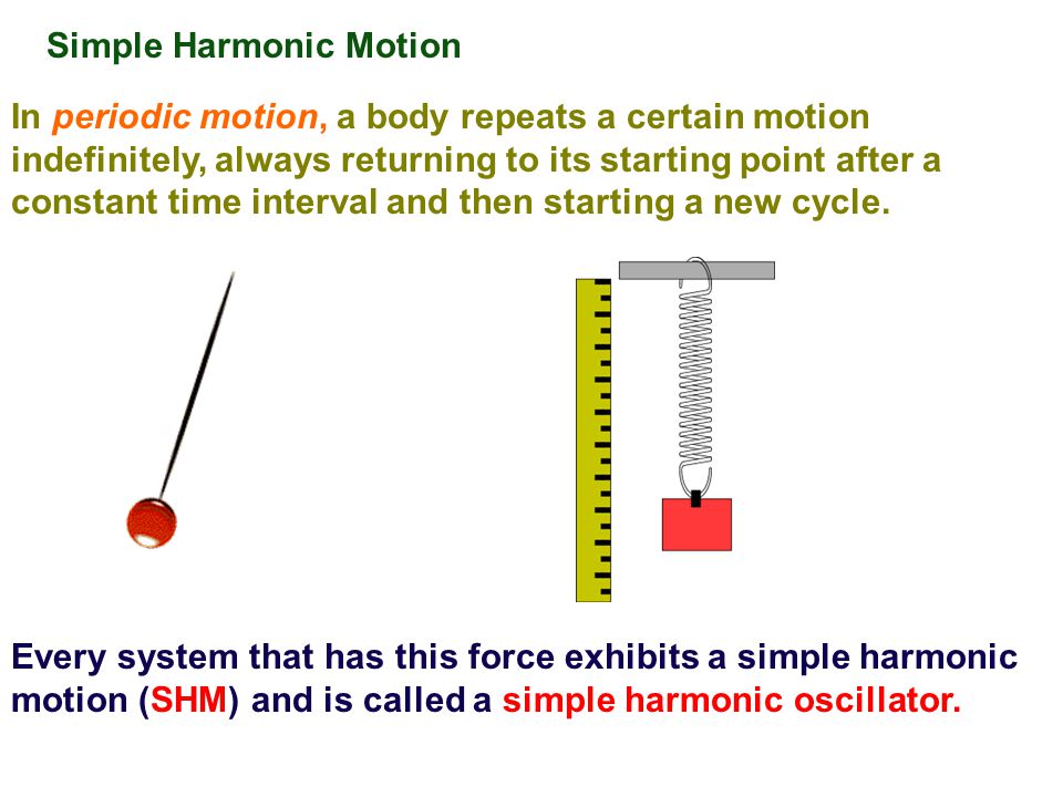Simple Harmonic Motion - ppt video online download