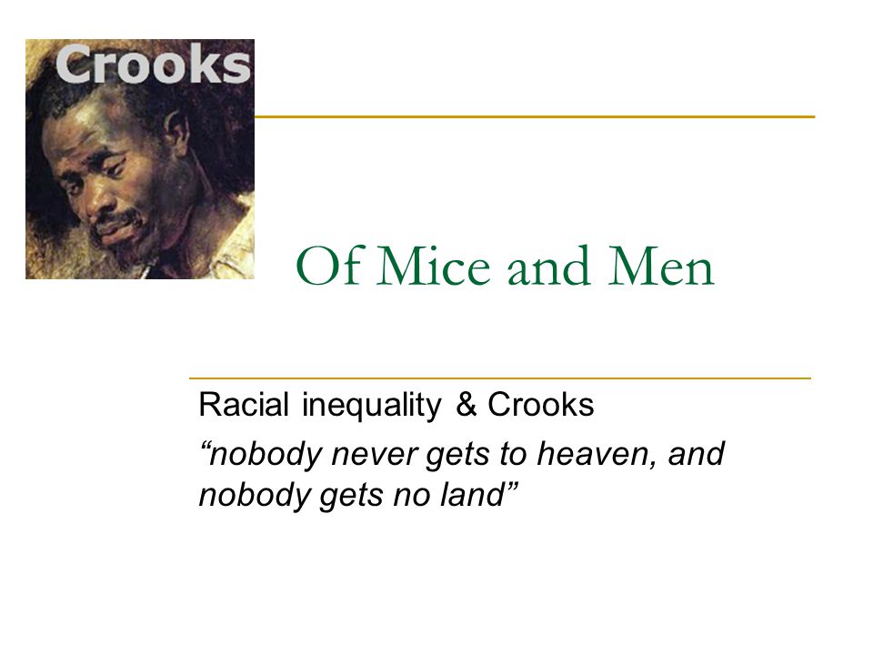 crooks mice of men