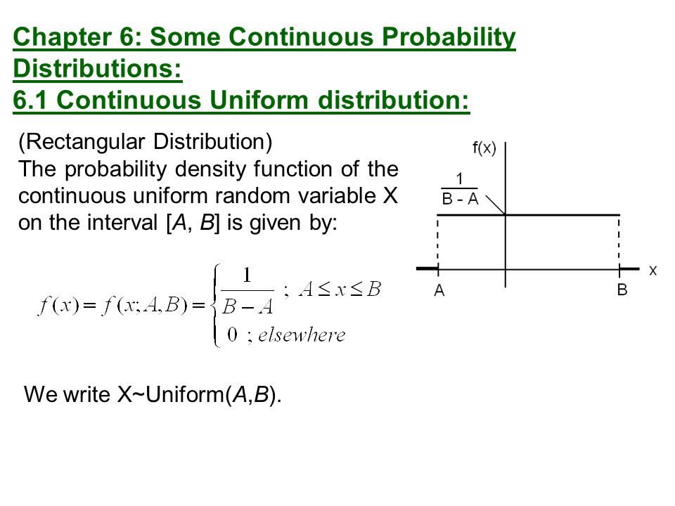 Chapter 6: Some Continuous Probability Distributions: - ppt video online  download