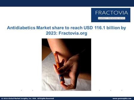 Antidiabetics Market size in Europe forecast to 9% growth from 2016 to 2023