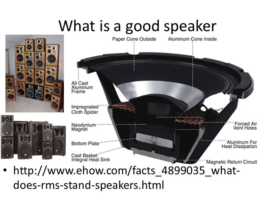 What is a Good Rms for Speakers 
