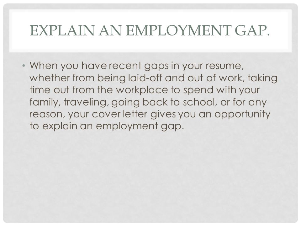 Letter Of Explanation Employment from slideplayer.com