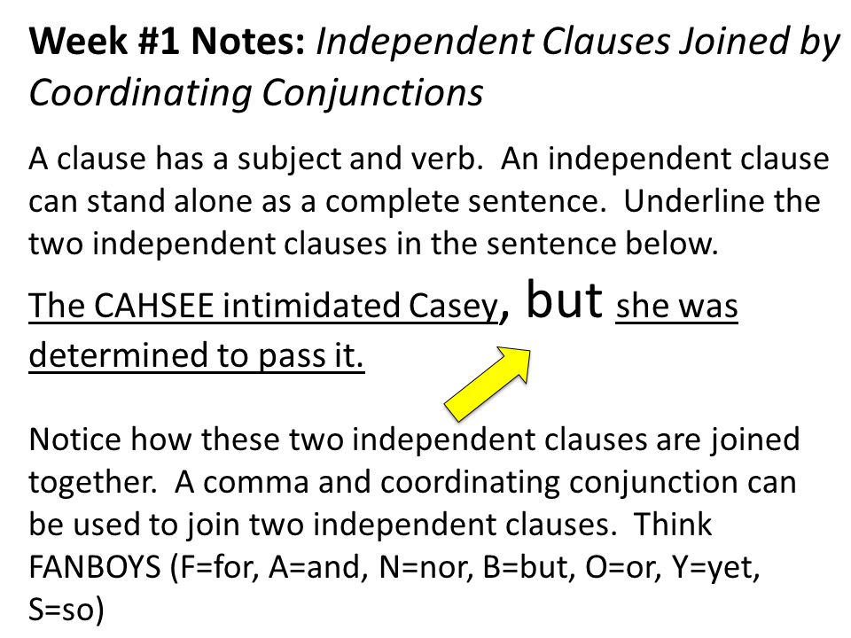Commas and Coordinating Conjunctions (FANBOYS)