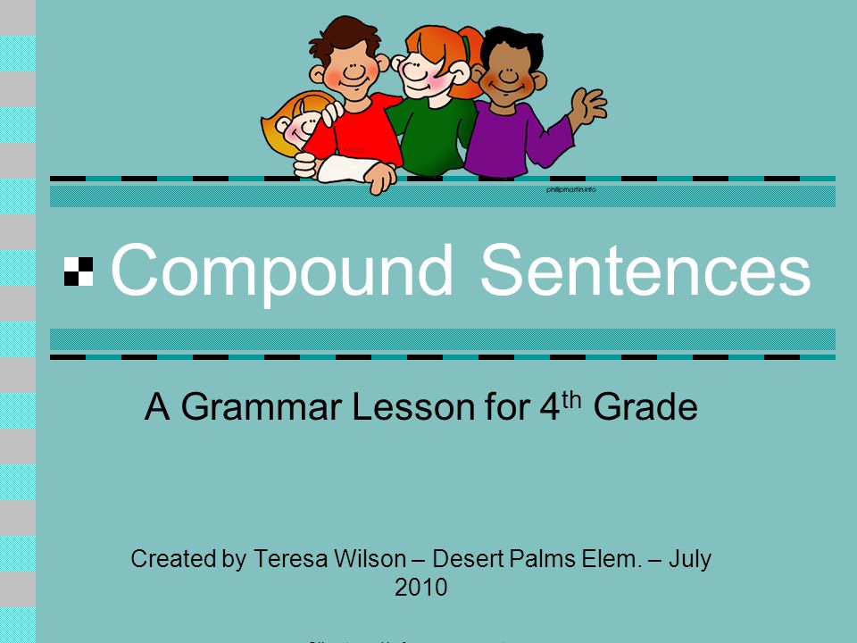 Fourth Grade Grammar: Compound Sentences and Coordinating