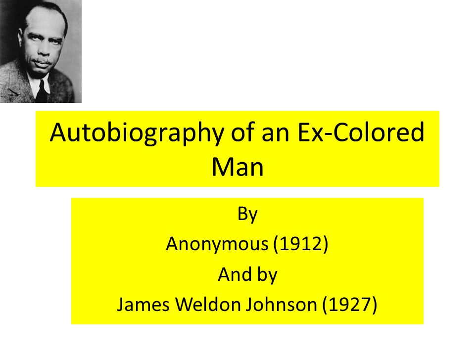 theme of the autobiography of an ex colored man
