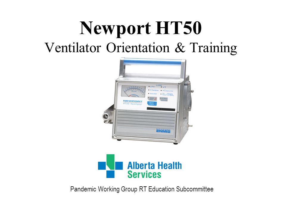 Newport HT50 Ventilator & ppt online download