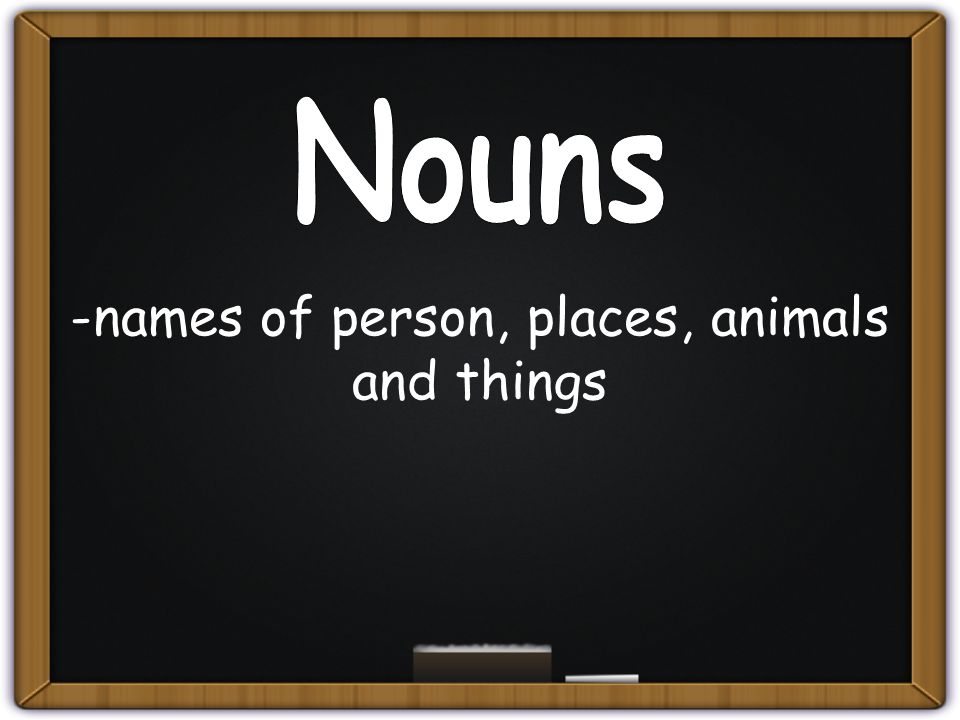 names of person, places, animals and things - ppt video online download