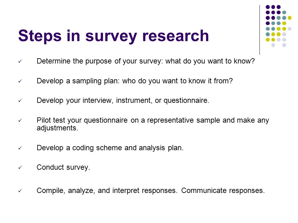 Survey Research & Questionnaires - ppt video online download