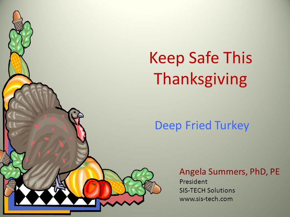 turkey frying safety clipart