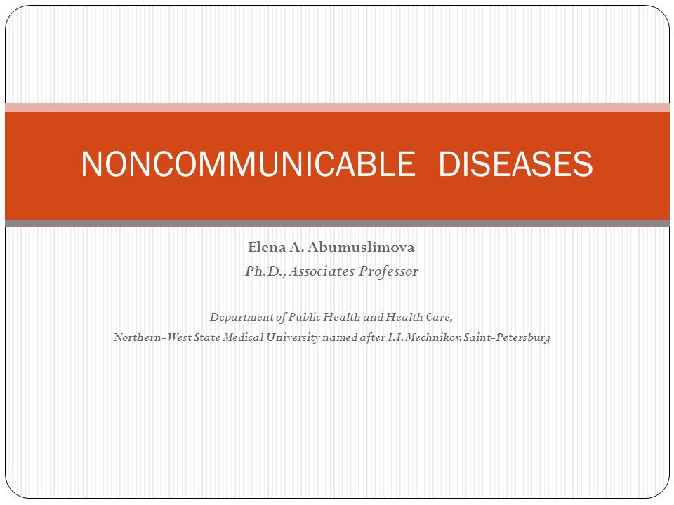 Noncommunicable Diseases Ppt Video Online Download