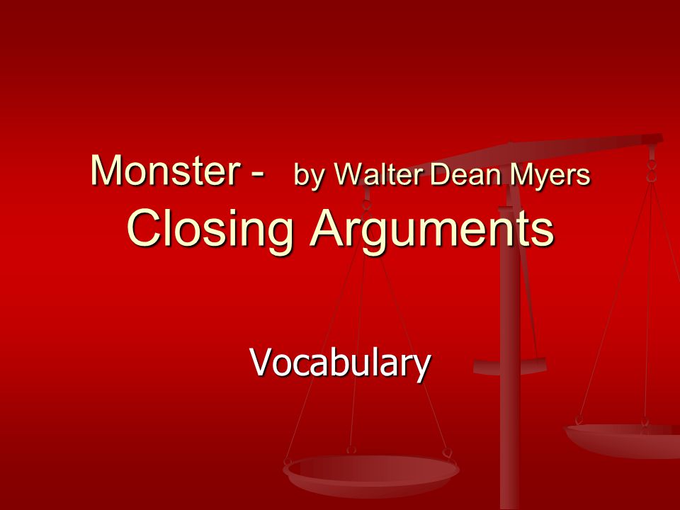 monster walter dean myers rating