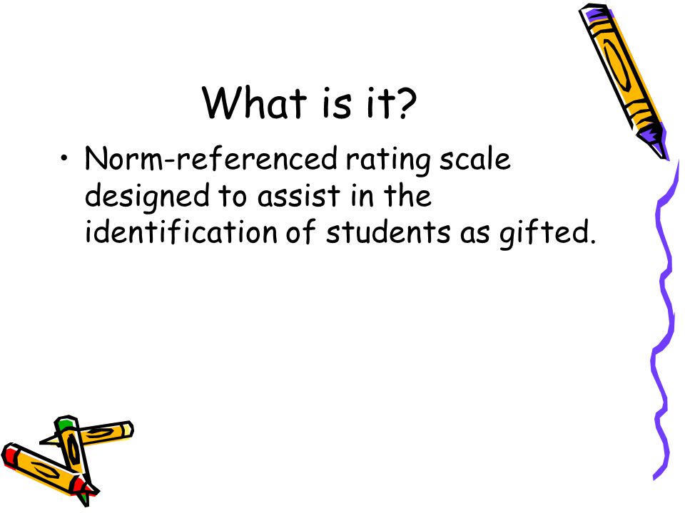 Scales For Identifying Gifted Students 2 What