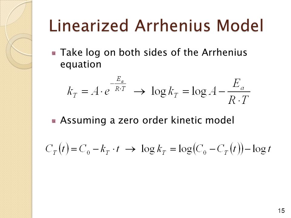 How to linearize arrhenius equation for activation – Telegraph