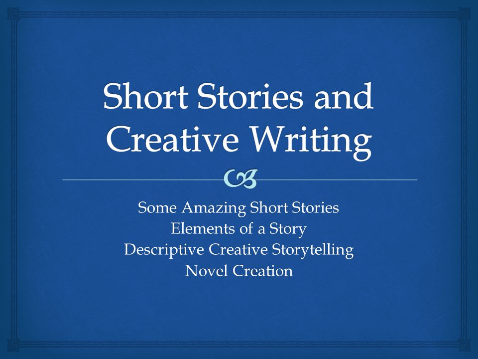 creative writing short story assignment