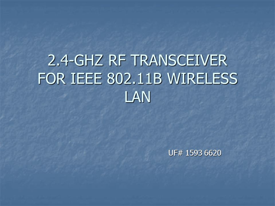 RF Transceiver Lo Pwr IEEE Zero-IF 2.4 GHz 50 pieces 