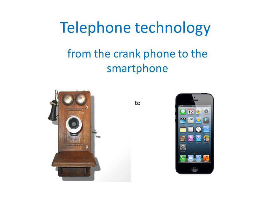 Telephone technology from the crank phone to the smartphone to. - ppt  download