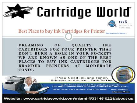 Best Place to buy Ink Cartridges for Printer
