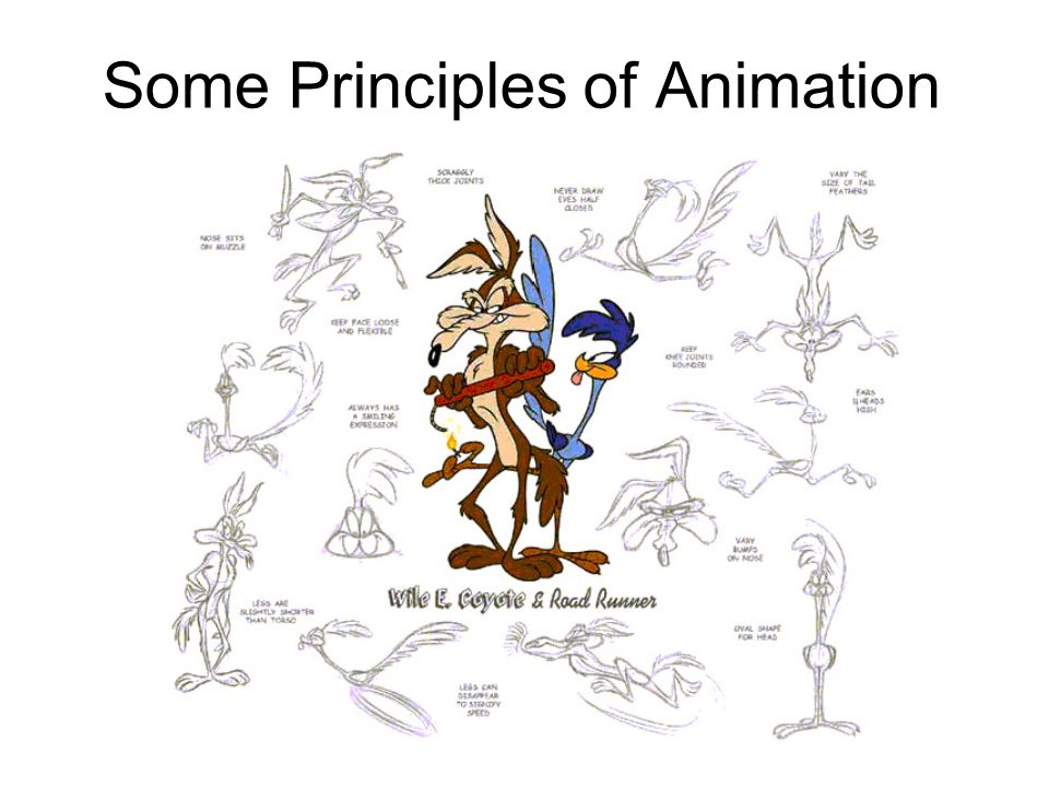 Some Principles of Animation. 1. SQUASH and STRETCH: Use stretched drawings  to create the illusion of speed and squashed drawings to show weight.  Remember. - ppt download