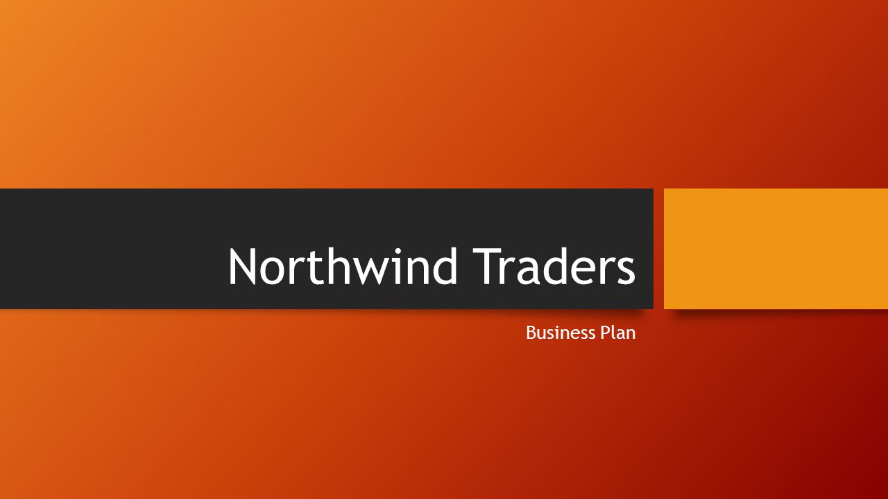 northwind traders sample business plan