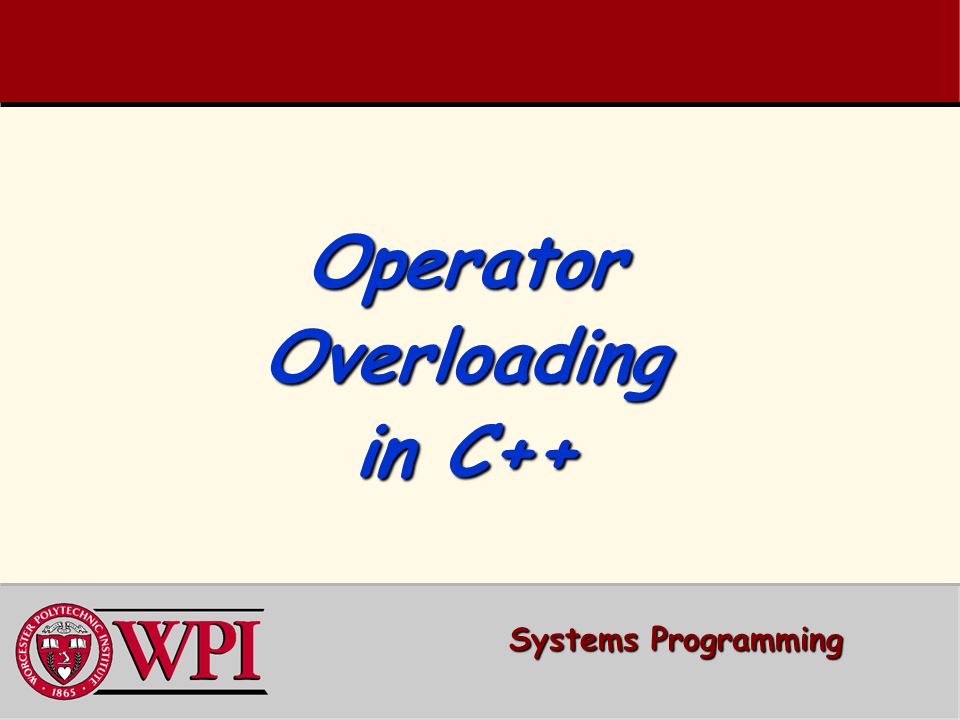 PPT - Operator Overloading PowerPoint Presentation, free download -  ID:9694584