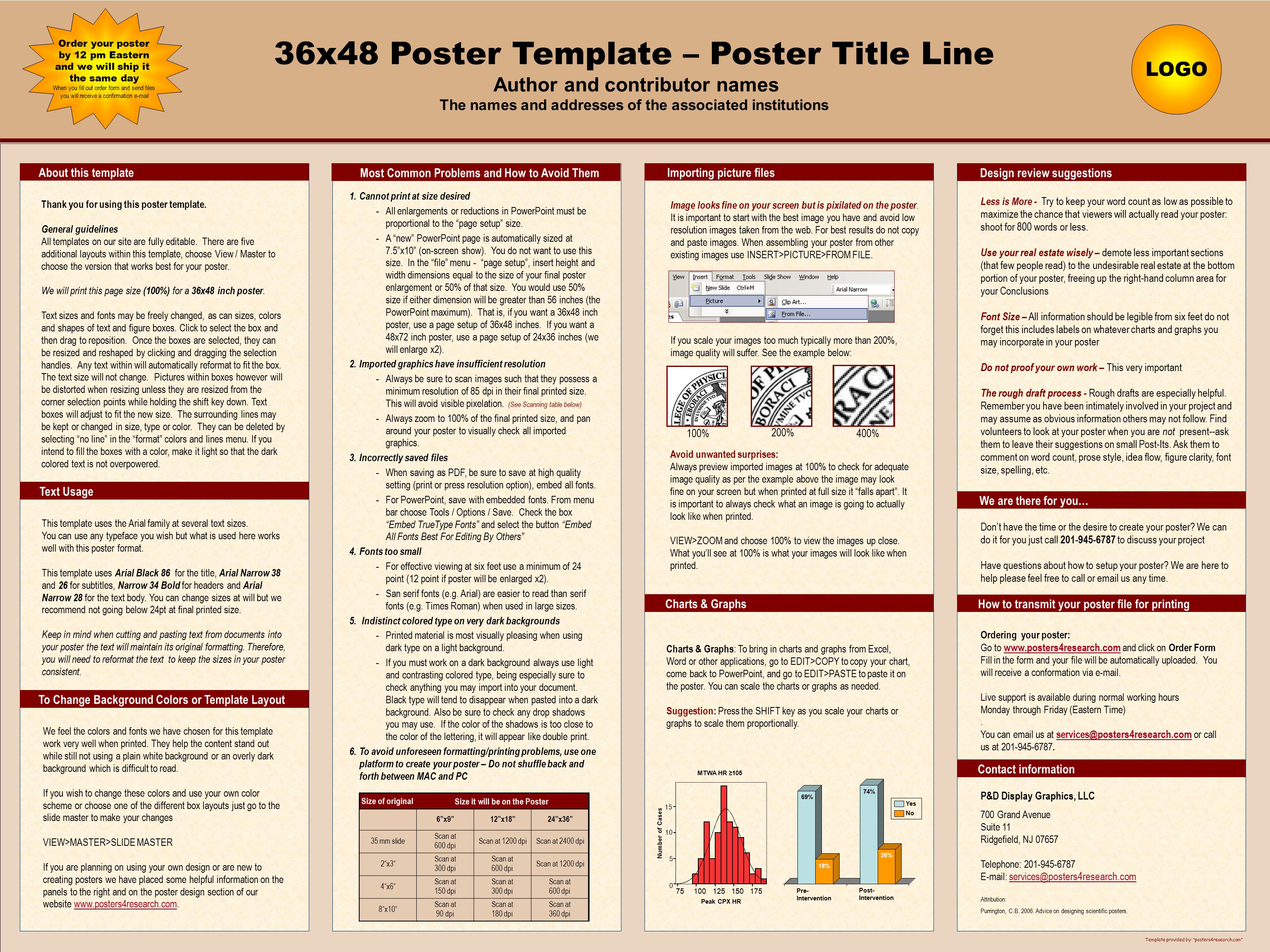 Powerpoint Poster Templates 36x48 Powerpoint Poster Templates 36x48