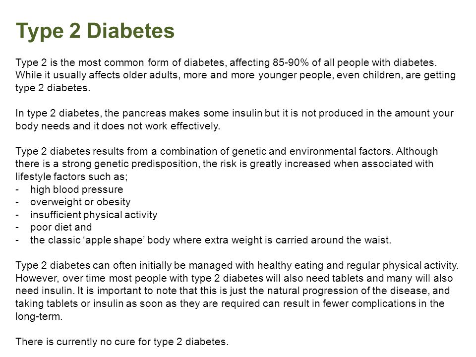 presentation of type 2 diabetes