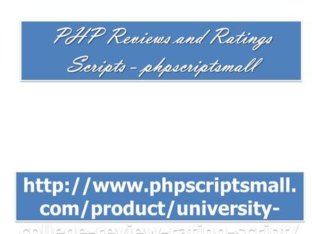 PHP Reviews and Ratings Scripts - phpscriptsmall  com/product/university- college-review-rating-script/
