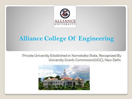 Alliance College Of Engineering