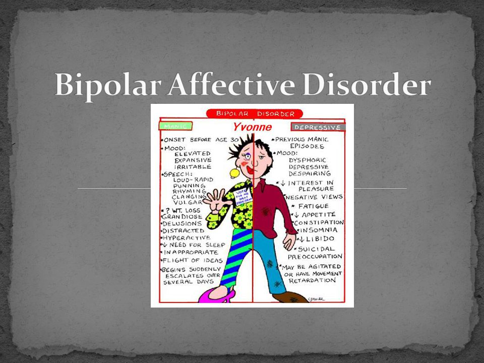 Disorder bipolar affective Types of