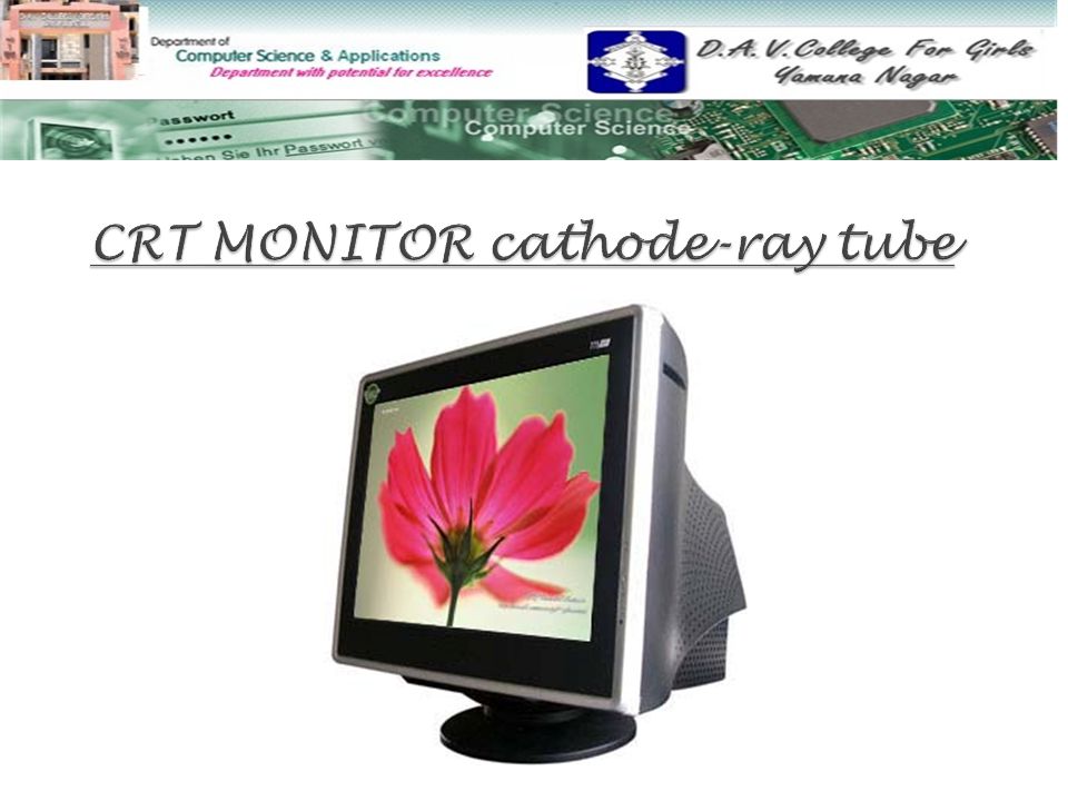 CRT MONITOR cathode-ray tube - ppt video online download