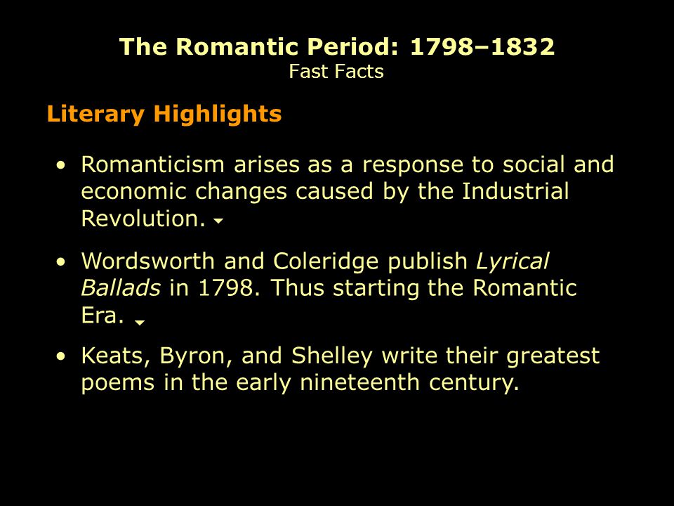 What caused the Romantic Age?
