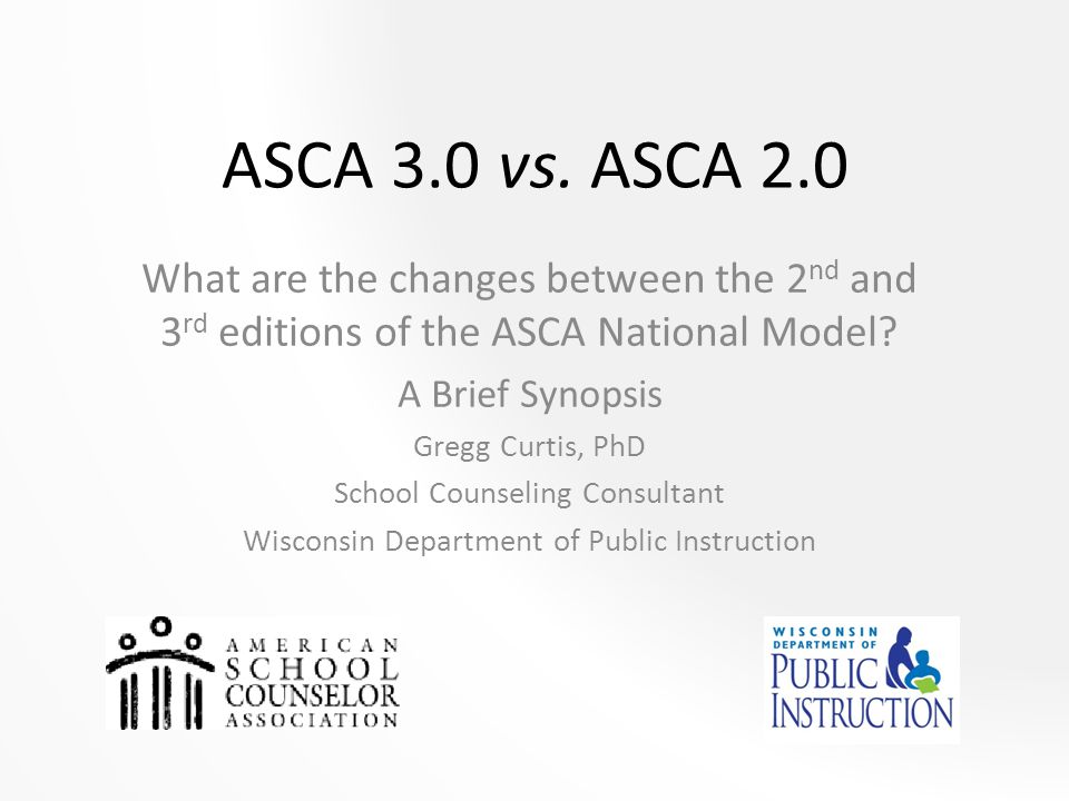 ASCA 3.0 vs. ASCA 2.0 What are the changes between the 2nd and 3rd ...