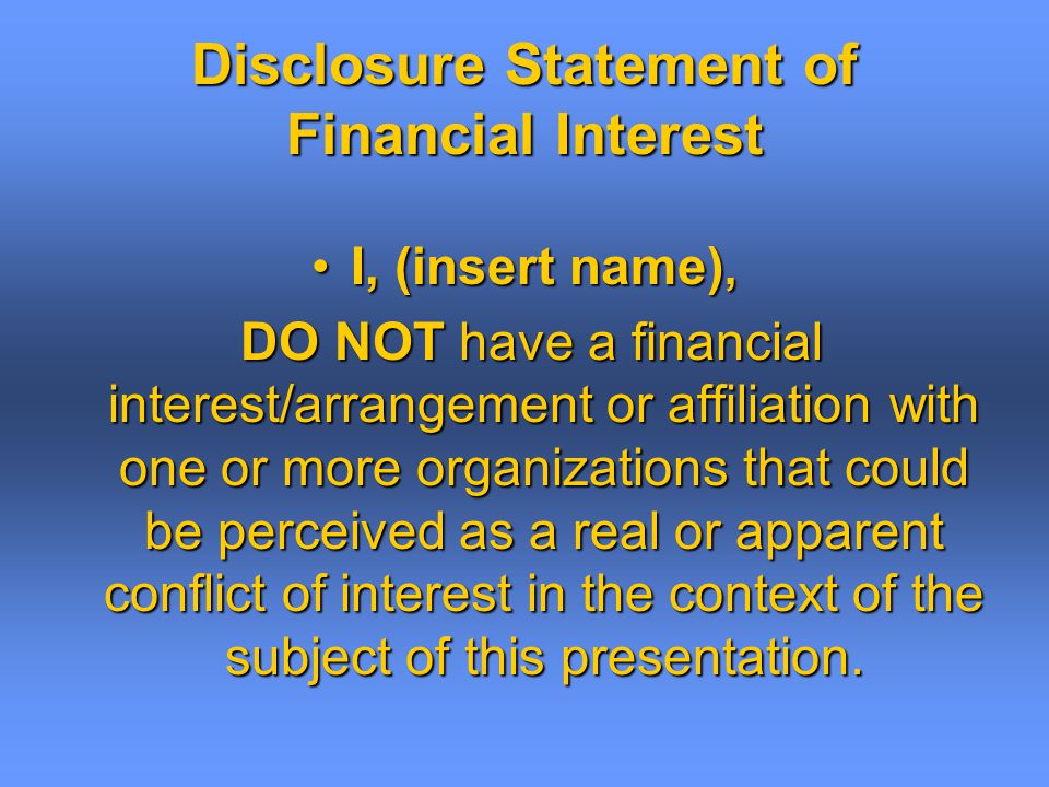 as is disclosure statement