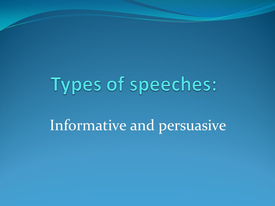 informative and persuasive speech topics