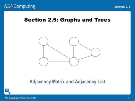 Section 2.5: Graphs and Trees