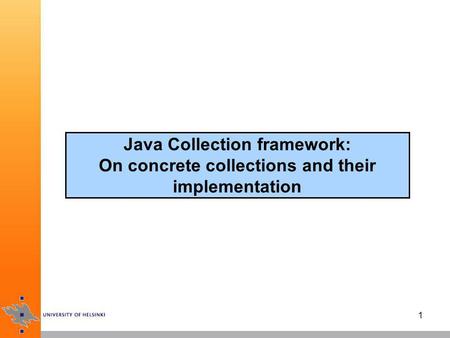 Concrete collections in Java library